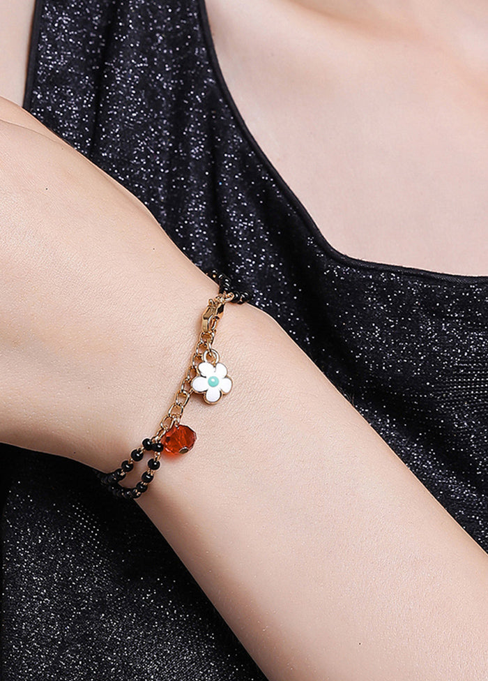 Gold Plated Adorable Mangalsutra Bracelet - Indian Silk House Agencies