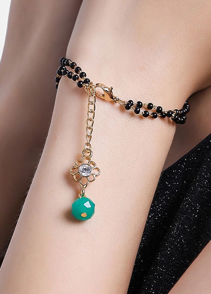Gold Plated Amore Mangalsutra Bracelet - Indian Silk House Agencies