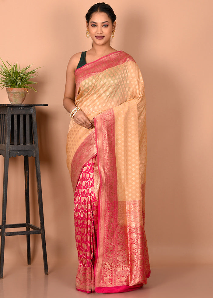 Yellow Uppada Silk Saree With Blouse Piece - Indian Silk House Agencies