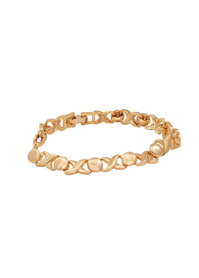 Estele Gold Toned Design Bracelet - Indian Silk House Agencies