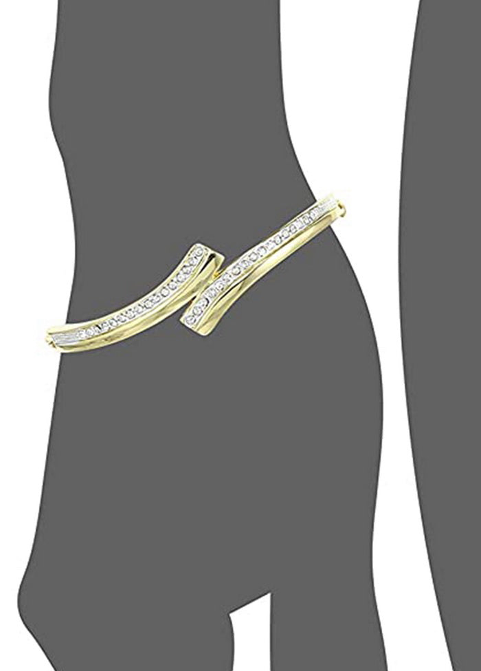 Estele Gold Plated Studded Bracelet - Indian Silk House Agencies