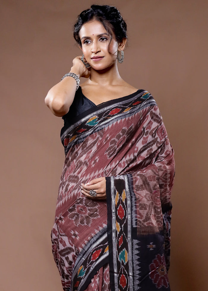 Pink Orissa Cotton Saree Without Blouse Piece