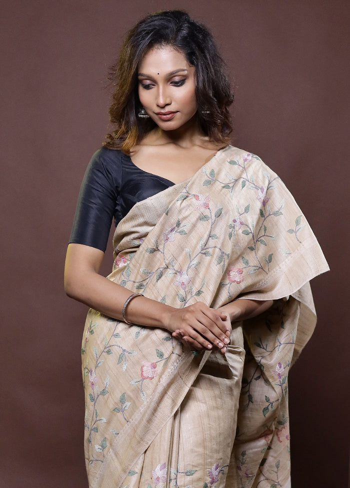 Pure Handloom Saree Tussar Dupion Raw Silk saree Organic Saree with Running Blouse Piece Silk Sari Women Party Wear Gift Organic Handloom hot