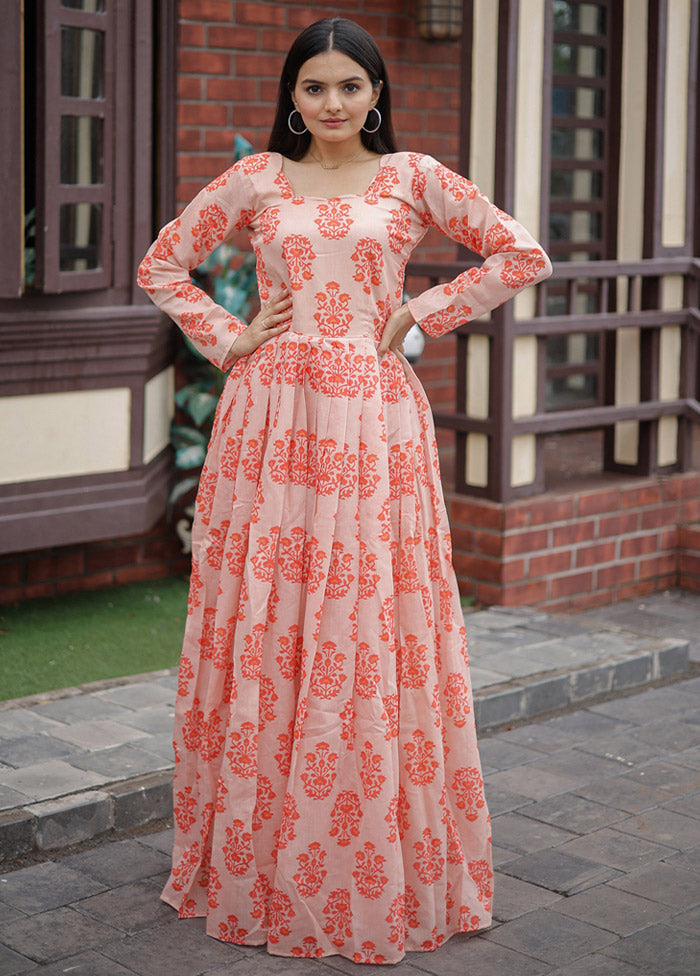 Pink Readymade Chanderi Kurti - Indian Silk House Agencies