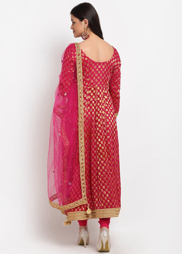 Pink 3 Pc Georgette Suit Set With Dupatta VDANO001280773 - Indian Silk House Agencies