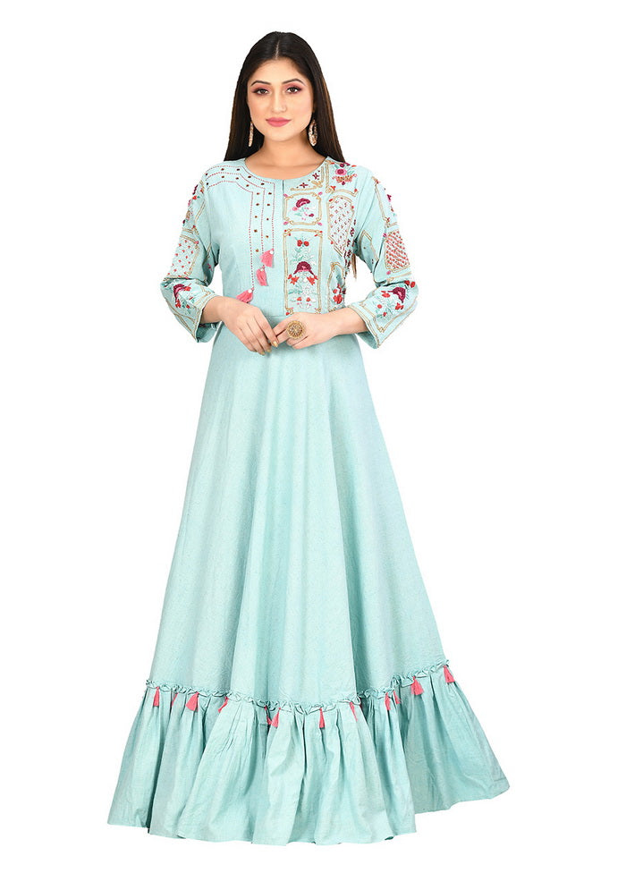 Tarquis Cotton Flex Solid Womens Gown VDVSF00081 - Indian Silk House Agencies