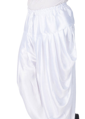 White Cotton Solid Dhoti