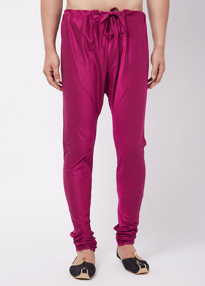 Pink Viscose Solid Pajama