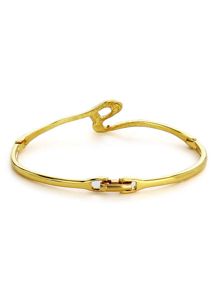 Estelle Gold Plated Crystal Stone Womens Bangle Bracelet - Indian Silk House Agencies