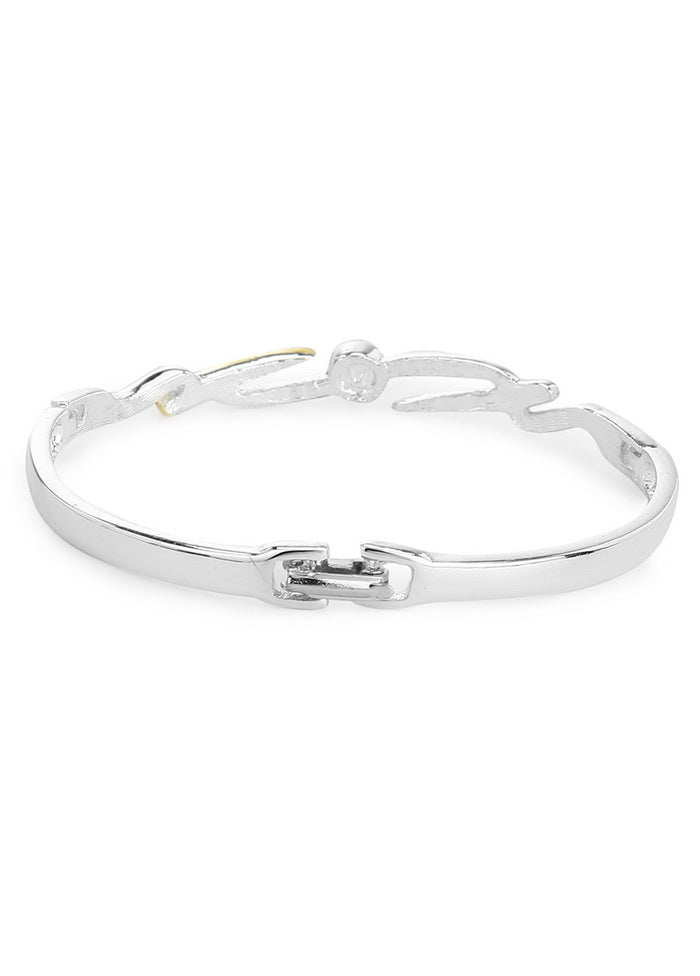 Estelle Silver Plated Bracelet Bangle For Womens - Indian Silk House Agencies