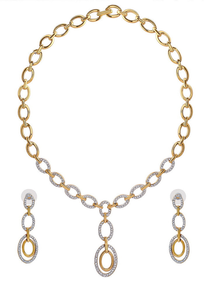 Estelle Stylish Gold plated Modern cleopatra Necklace - Indian Silk House Agencies