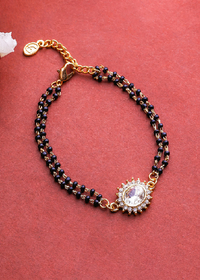 Gold Plated Significant Mangalsutra Bracelet - Indian Silk House Agencies