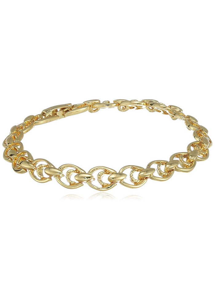 Estele Gold Plated Link Bracelet - Indian Silk House Agencies
