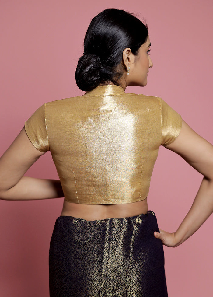 Golden Tissue Designer Blouse - Indian Silk House Agencies