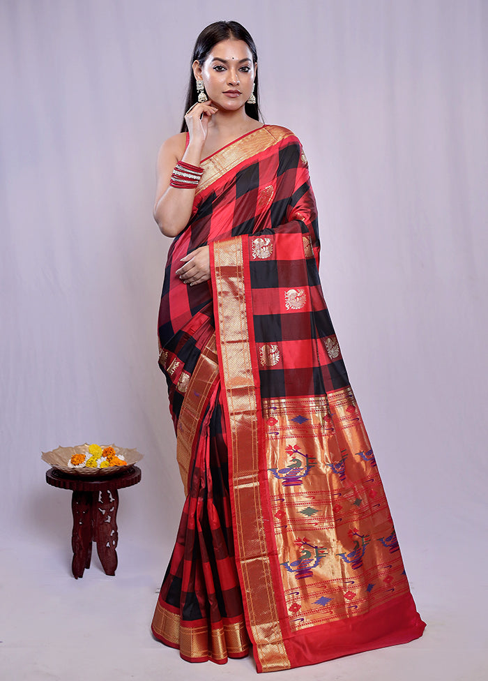 Multicolor Kanjivaram Pure Silk Saree With Blouse Piece - Indian Silk House Agencies