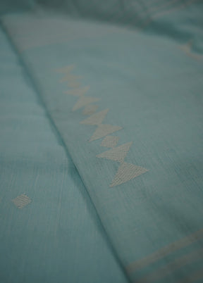 Blue Matka Silk Saree With Blouse Piece - Indian Silk House Agencies