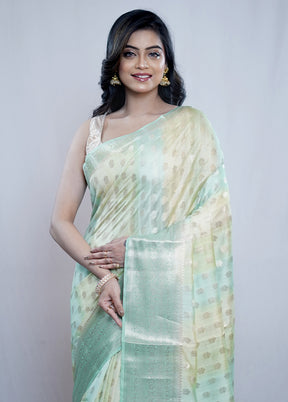 Multicolor Pure Georgette Saree With Blouse Piece - Indian Silk House Agencies
