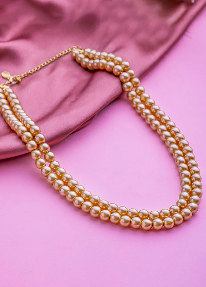 Gold Plated Eye Catching Pearl Necklace - Indian Silk House Agencies