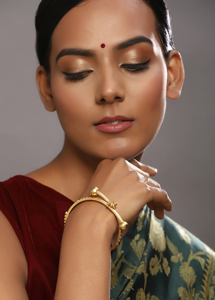 Brass And Stone Studded Bangle - Indian Silk House Agencies