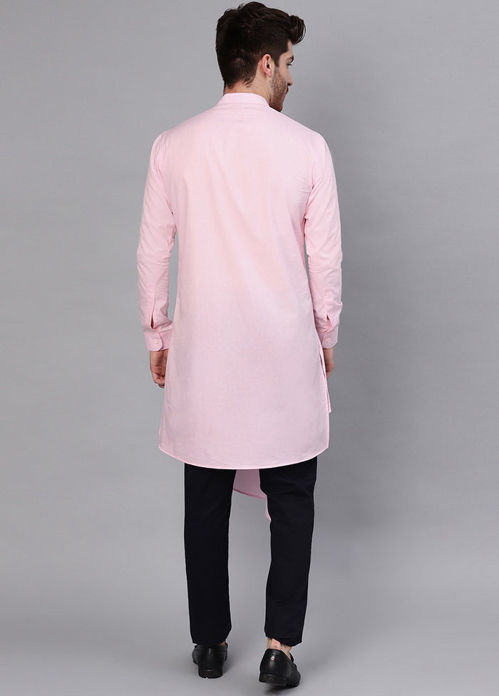 Pink Color Solid Cotton Kurta VDVSD0362 - Indian Silk House Agencies