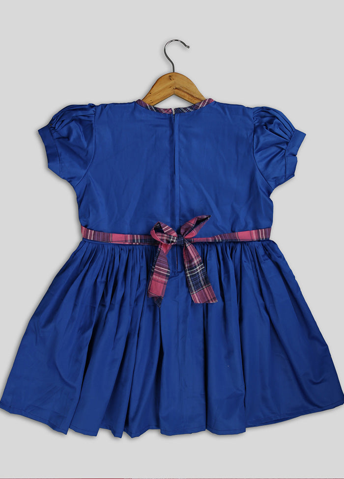 Blue Cotton Printed Dress - Indian Silk House Agencies