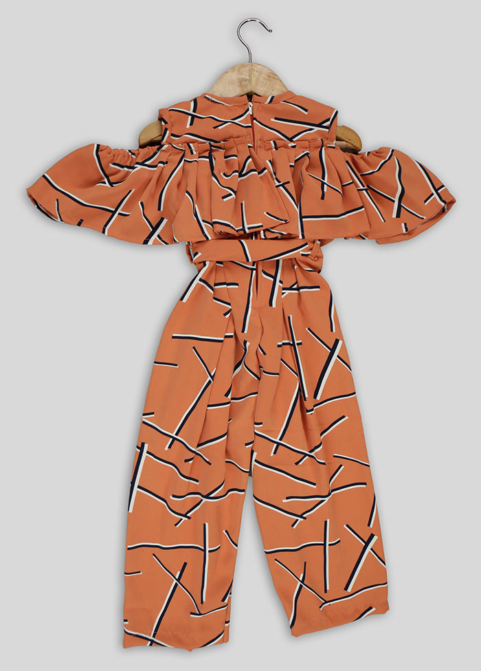 Orange Jumpsuit For Girls - Indian Silk House Agencies