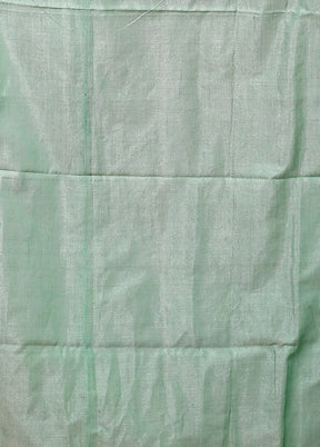 Green Matka Silk Saree With Blouse Piece