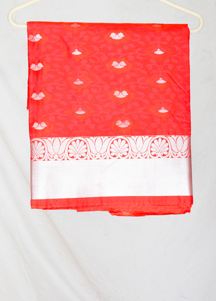 Red Kanjivaram Zari Woven Saree With Blouse - Indian Silk House Agencies
