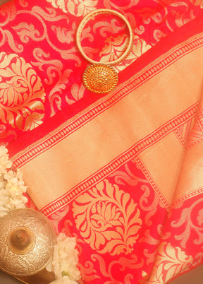 Rani Pink Pure Uppada Silk Saree With Blouse Piece - Indian Silk House Agencies