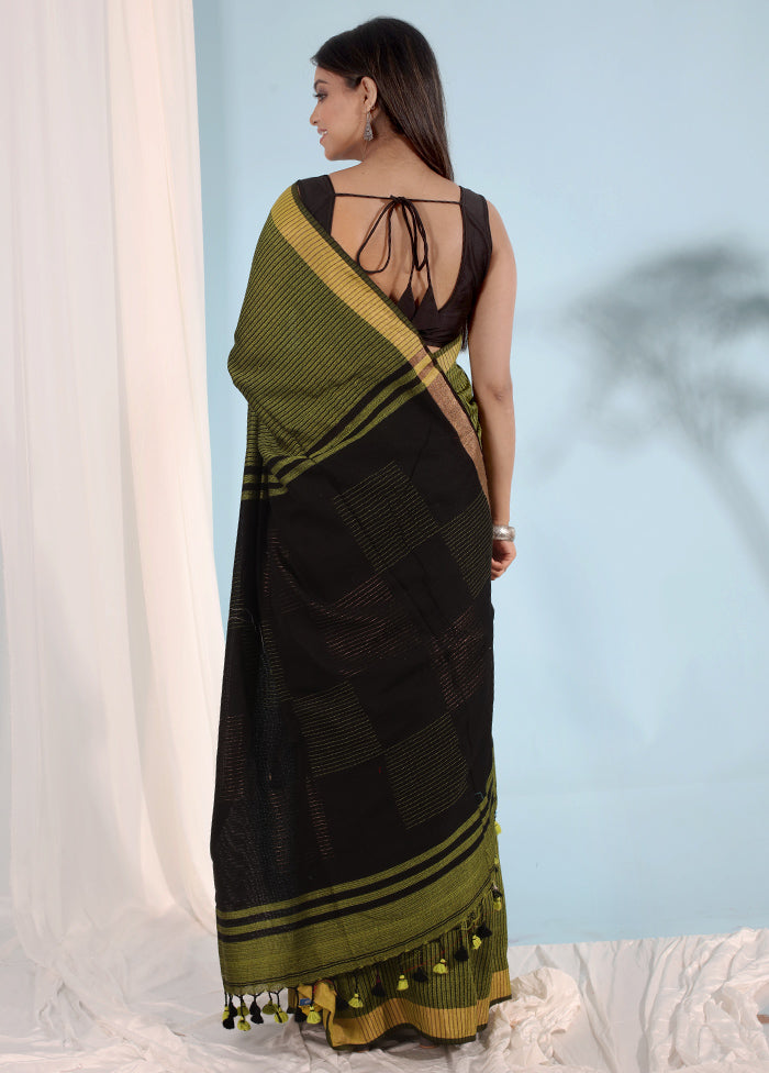 Green Matka Silk Saree With Blouse Piece - Indian Silk House Agencies