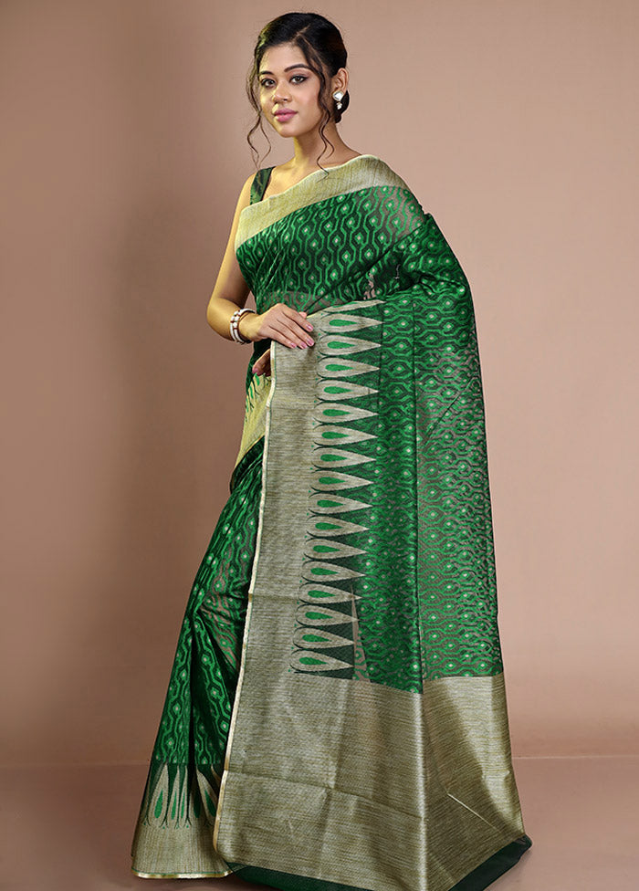 Sea Green Net Saree With Blouse Piece - Indian Silk House Agencies