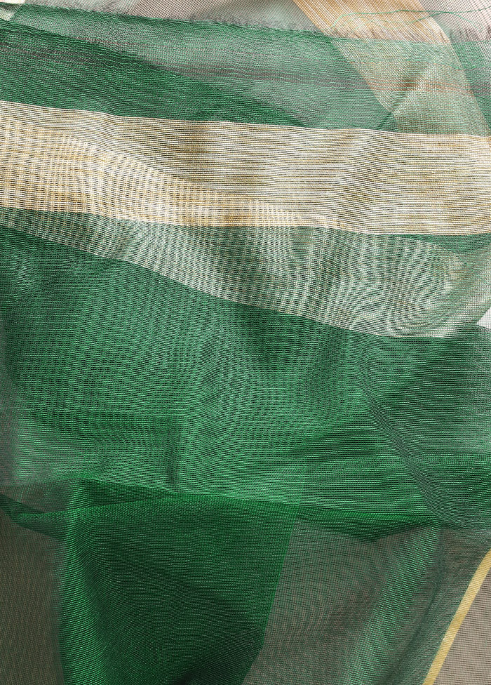 Sea Green Net Saree With Blouse Piece - Indian Silk House Agencies
