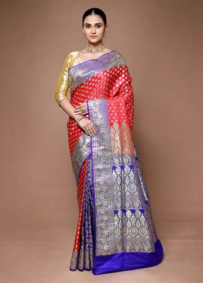 Red & Orange Banarasi Duo Combo