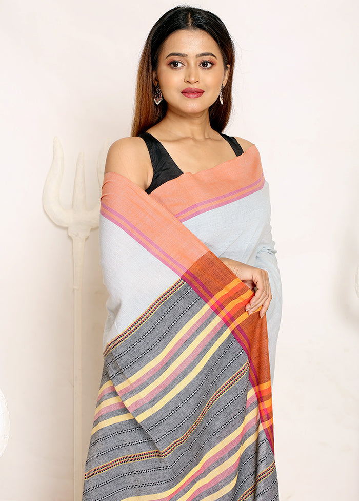 Blue Matka Silk Saree With Blouse Piece - Indian Silk House Agencies