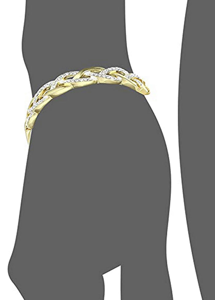 Estele Diamond Trendy Twists Bracelet - Indian Silk House Agencies