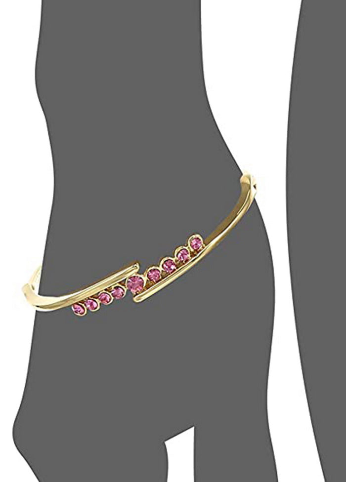 Estele Fashion Multiple Pink Diamond Bracelet - Indian Silk House Agencies