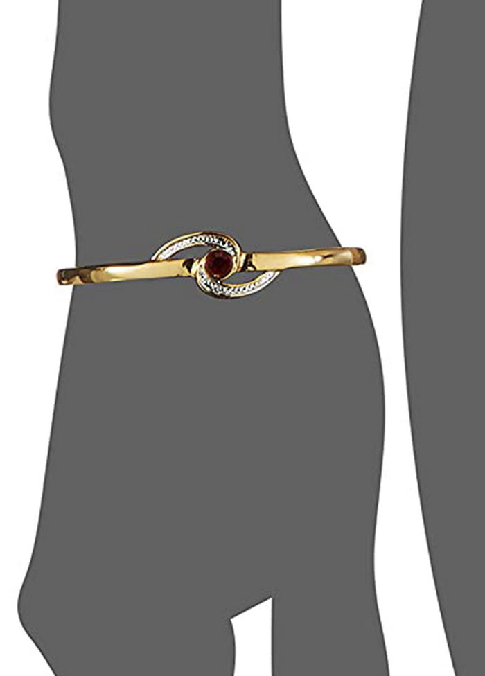 Estele Gold Plated Infinity Wave Cuff Bracelet - Indian Silk House Agencies