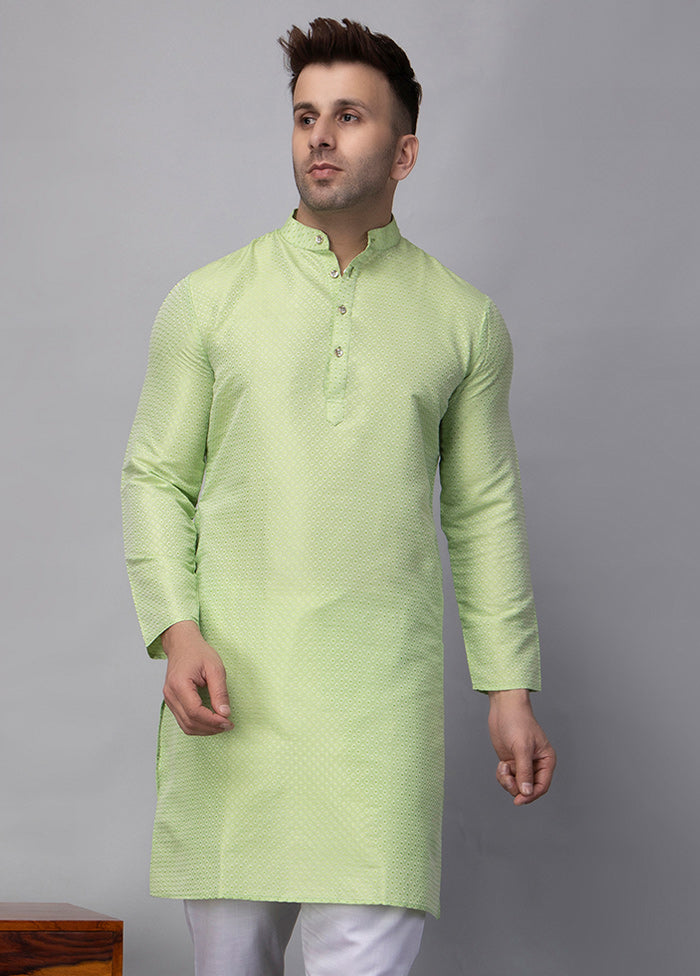 2 Pc Green Viscose Kurta Pajama Set