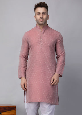 2 Pc Maroon Viscose Kurta Pajama Set