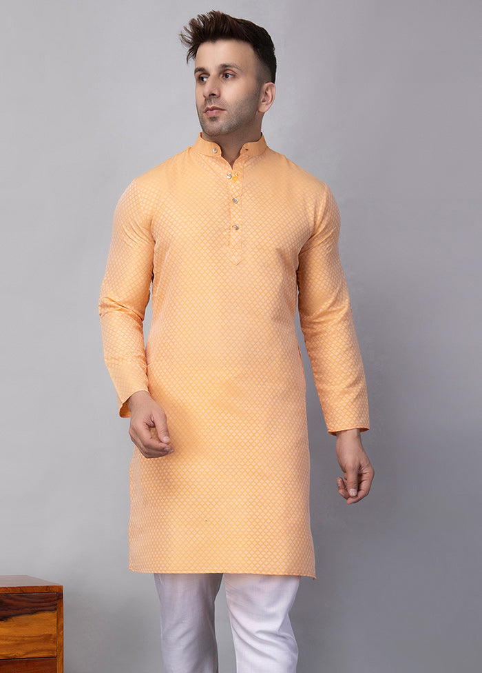 2 Pc Lemon Viscose Kurta Pajama Set