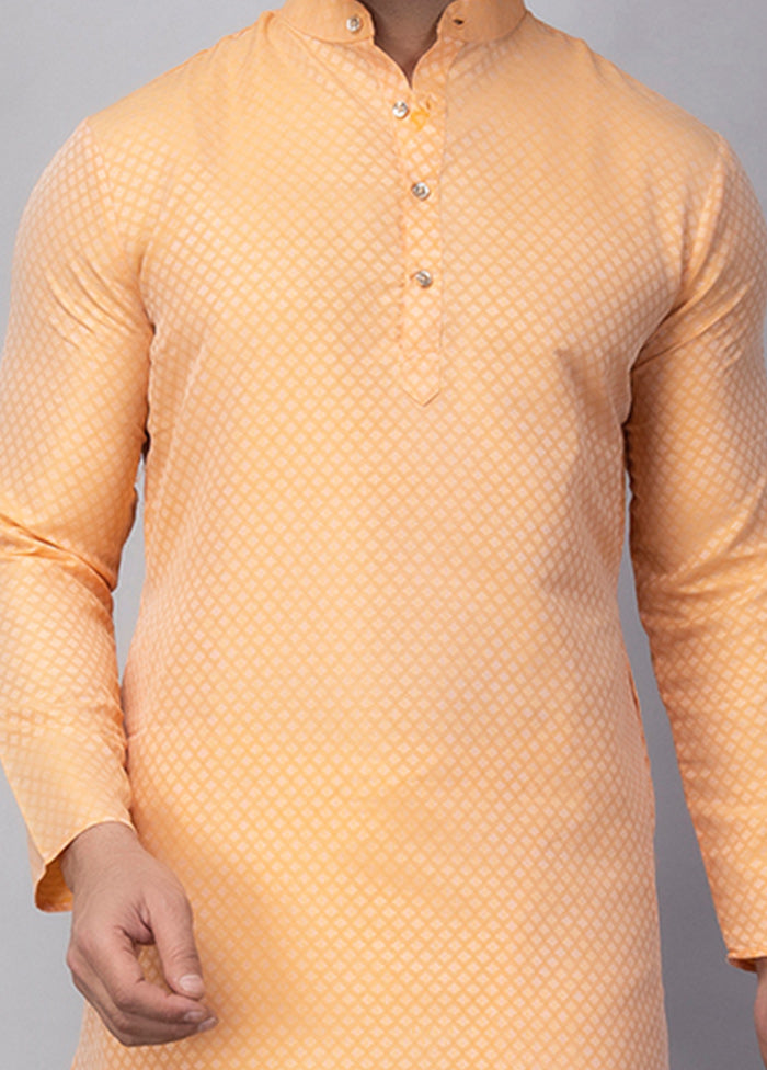 2 Pc Lemon Viscose Kurta Pajama Set