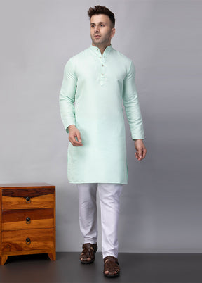 2 Pc blue Viscose Kurta Pajama Set