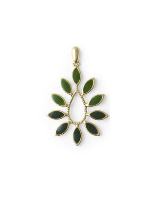 Estele 24Kt Non Precious Metal Matt Gold plated Green Enamel Dangling leaf vine earrings for Girls - Indian Silk House Agencies
