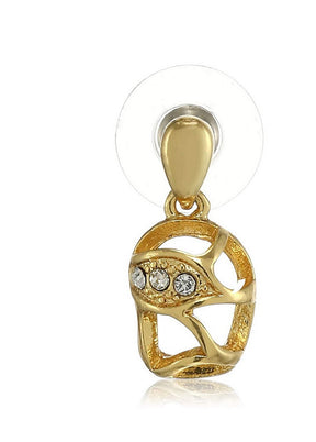 Estele 24 Kt Gold Plated Honey bottle Drop Earrings - Indian Silk House Agencies