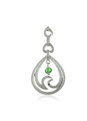 Estele Silver Tone Plated Drop Earrings For Womens - Indian Silk House Agencies