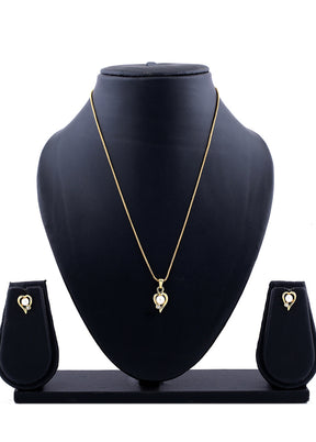 Gold Plated Heart Designer Necklace Set - Indian Silk House Agencies