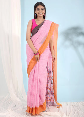 Pink Matka Silk Saree With Blouse Piece - Indian Silk House Agencies