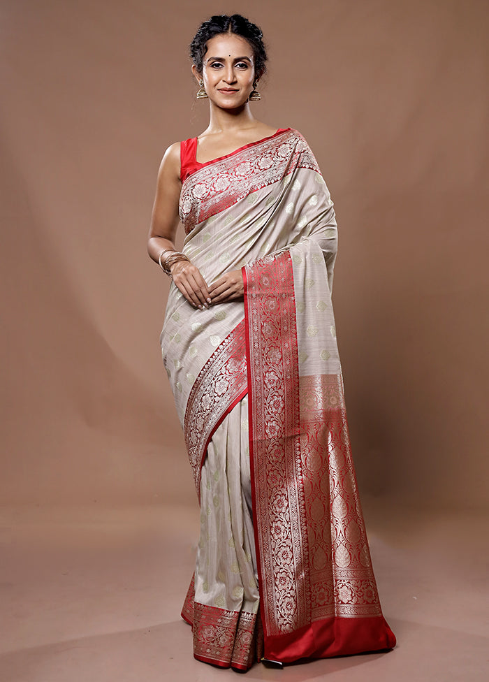 Pink Uppada Silk Saree With Blouse Piece