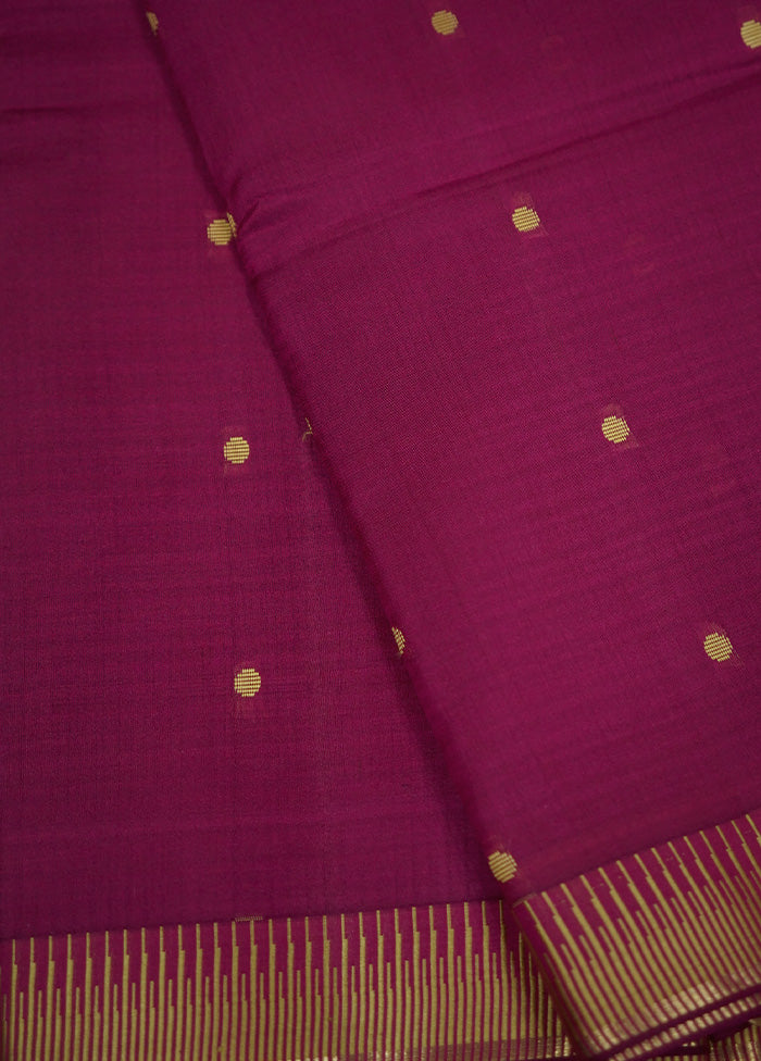 Pink Kanjivaram Silk Saree With Blouse Piece - Indian Silk House Agencies