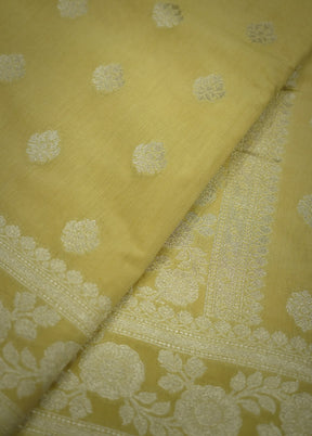 Yellow Uppada Silk Saree With Blouse Piece - Indian Silk House Agencies